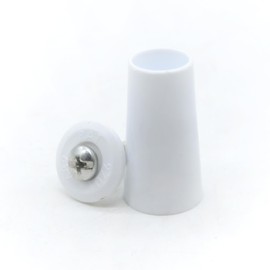 DOJA Barcelona Roller shutter stopper, pack of 8, white blind stopper, length 60 mm, PVC, roller blind replacement parts, blind accessories, blind stopper, stop for roller shutters