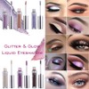 Lucoss Liquid Eyeshadow Glitter Eyeshadow Makeup Durable Shiny Glitter Waterproof
