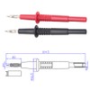Multimeter Test Lead Set, Banana Test Tip, Wear-Resistant, Nickel Plated,