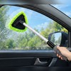 Telescopic Car Windshield Cleaning Brush Set – Extendable Microfiber Glass