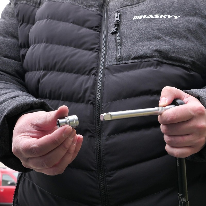 HASKYY External Torx Socket Set 1/2 Inch E-Profile Set E10