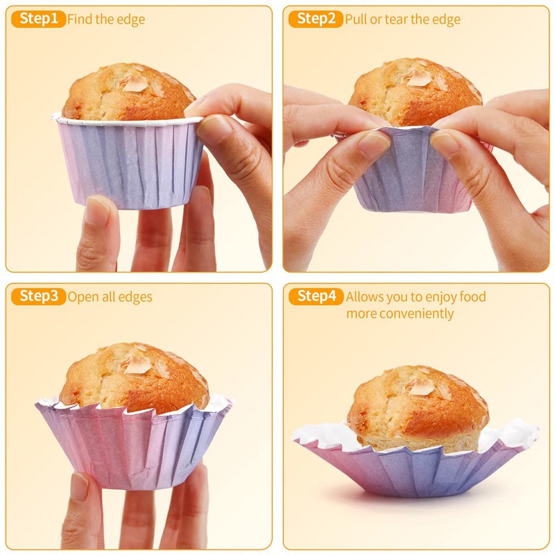 Spesh Pack of 50 Paper Muffin Cases Mini Cupcake Moulds