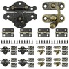 30 Pcs Retro Jewelry Box Hinges and Latches Set, Antique