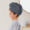 Erwin Müller Turban Pack of 3 Walk Terry Cloth Anthracite