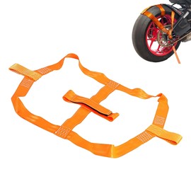 Motorcycle Tire Straps Lashing Straps Polyester Strap Tie Down Straps Tie Straps for Bicycles Tie Strap High Strength Orange