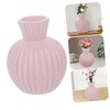 BIUDECO 1Pc Chic Pink Ceramic Flower Vase for Home Decor