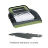 CleanPEAK Mini Portable Dustpan and Brush Set with Soft Grip
