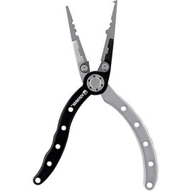 Kahara Split Ring Pliers Aluminium Slim 71 Grams 6 Inch Black Silver (3769)