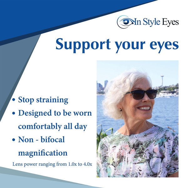 In Style Eyes Rescue Me Classic Full Reader Sunglasses -