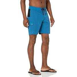 Quiksilver Waterman Men's Standard Paddler 19 Inch Stretch Boardshort Swim Trunk, Blue Sapphire, 40