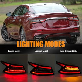 YEQSHNG LED Type Tail Light Assembly Compatible With 2019-2023 Nissan Maxima Rear Lamp Driver Side Replacement NI2804119 265559DJ0A 11911000