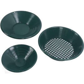 Semme Set de Bateas para Oro 3 Piezas, Bandeja de Lavado de Oro de Plástico