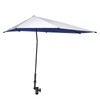 Prospo Adjustable Beach Umbrella with Universal Clamp, Portable UPF 50+