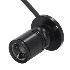 LED Mini Spot Light, 5V 6000K LED Mini Surface Mounted Light Jewelry Cabinet Lamp Spotlight, Closet Spotlight with Stepless Dimming Switch Button for Jewelry Showcase (Warm White