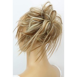 PRETTYSHOP Hairpiece Hair Rubber Scrunchie Scrunchy Updos VOLUMINOUS Wavy Messy Bun light brown blonde mix #6H613 G21F