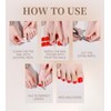 Toe Gel Nail Stickers - 34PCS Salon Quality Wraps no
