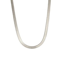 Herringbone Chain Necklaces for Men Women , Stainless Steel Gold Silver Snake Chain Choker Necklaces Jewelry Gifts, 20 Inches, Stainless Steel, No Gemstone