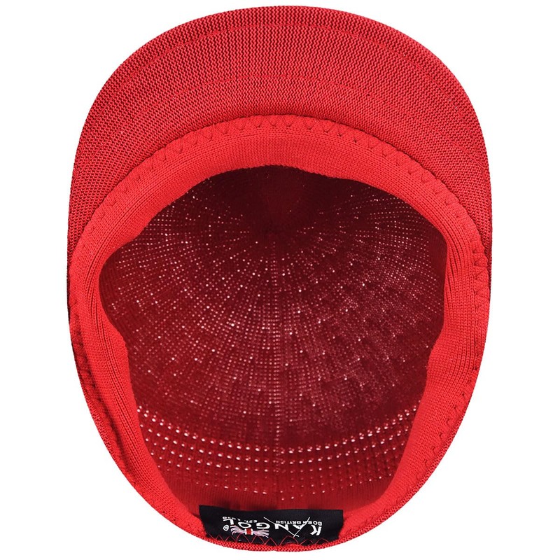 Kangol Tropic Ventair 504 Flat Cap, Red (Scarlet), Medium