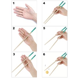 loopki Fiberglass Chopsticks, Reusable Chopsticks Set Dishwasher Safe, 5 Colors Chop Sticks with Non-Slip Design (Yellow)