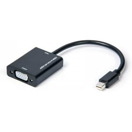 Laser Mini DisplayPort to VGA Adapter 20cm - Male to Female | High-Resolution Support up to 1920x1200 | Plug and Play | Thunderbolt Compatible