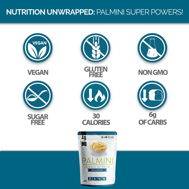 Palmini Mashed | Low-Carb, Low-Calorie Hearts of Palm Mash |