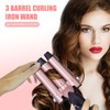 Wand Curling Iron, Curling Wand Set, MOCEMTRY Professional 5 in