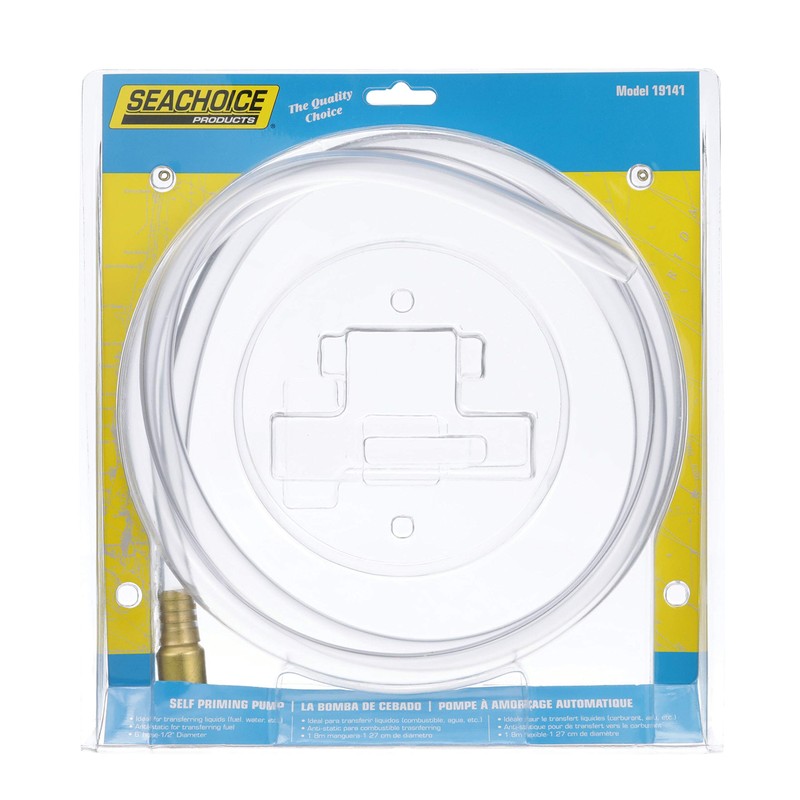 Seachoice Self Priming Pump/Siphon, 1/2 in. X 6 Ft.