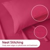 LONAVA King Sheet Set 4 Pieces,Magenta Red Ultra Soft &