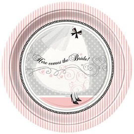 Elegant Wedding 23cm Paper Plate - pack of 8