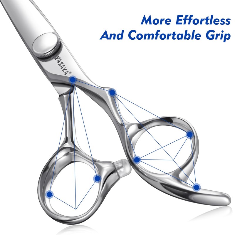 Professional Barber Shears for Hair Cutting with Razor-Sharp Blades &