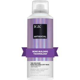 IGK Igk antisocial overnight bond building dry hair mask unisex 5 oz