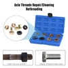VKALTUL 8pcs Axle Spindle Rethreading Tool Set, Thread Chaser Set,