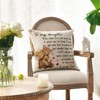 AVOIN colorlife to My Daughter My Sister Throw Pillow Covers,