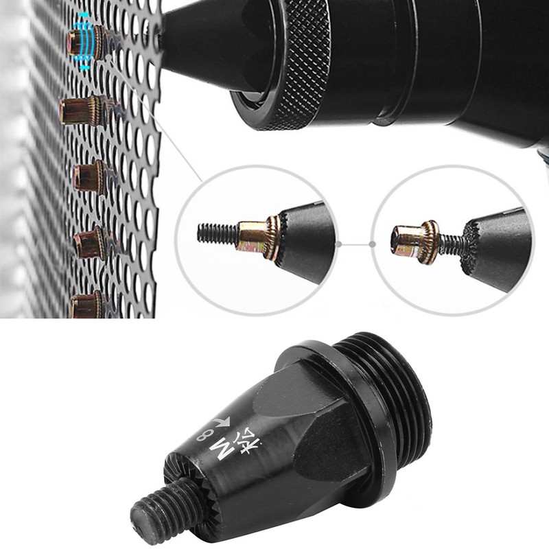 Air Riveter Rivet Nut Gun Head Hard Alloy Pneumatic Pull