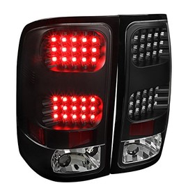 Spec-D Tuning for Gmc Sierra 1500/2500/3500 Black Led Tail Lights