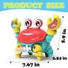 Light Up Crawling Crab Baby Toys for 1 2 3