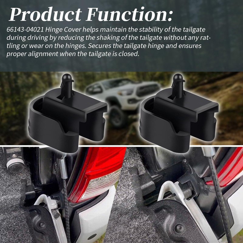 XYgdhqpt 2Pcs 66143-04021 Tailgate Hinge Pushing Catch/Tailgate Bushing Compatible with
