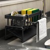 WangCai Stainless Steel Kitchen Sink Caddy, Self-Draining Sponge Holder with