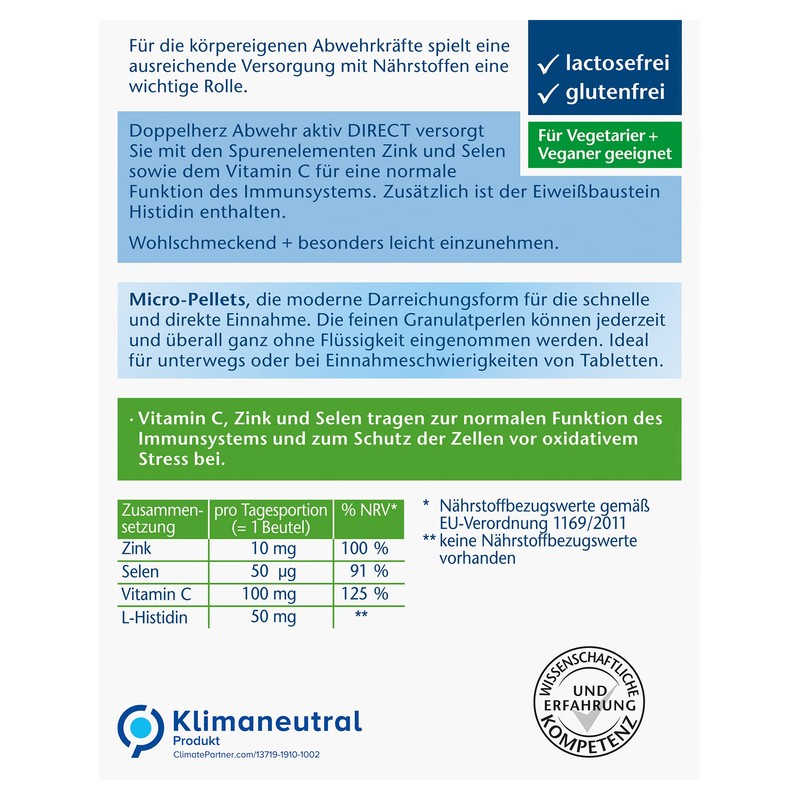 Doppelherz Active Direct Defense - Zinc, Selenium & Vitamin C