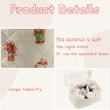 RSRSLEII 3Pcs Large Quilted Makeup Bag for Women and Girls,