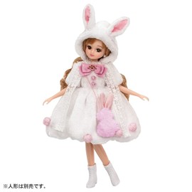 Takara Tomy Licca-chan Dress LW-07 Fuwamoko Rabbit, Dress Up, Pretend Play Toy, Ages 3 and Up
