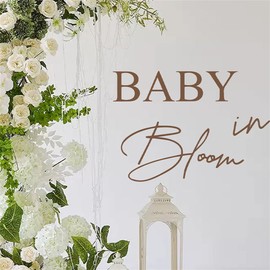 WOHAHA Baby in Bloom Baby Shower Stickers - Pink and Blue Vinyl Decals for Walls - Baby Shower Decoration