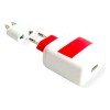 Adaptador Enchufe Europeo Clavija Celular Redondo A Plano Ac