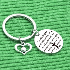 V.nisy Cross Gifts For Women Men Christian Gifts For Women Inspirational Jewelry Easter Prayer Keychain Religion Gifts For Women Scripture Jewelry Christening Gift Baptism Keychainn