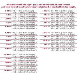 Below Knee BK Stump Shrinker, Limb Compression, Medical Amputee Care, Small (12 inch Length)