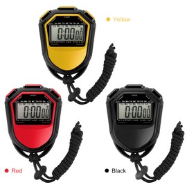 YIWENG Stopwatch, Waterproof Stopwatch Digital Handheld LCD Timer Chronograph Sports Counter with Strap for Swimming Running Football Training