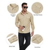 MoFiz Men's Corduroy Shirts Casual Lightweight Jacket Long Sleeve Button