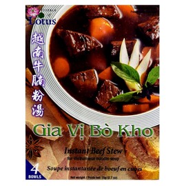 Essence of Lotus Instant Beef Stew Soup Mix — Ready-to-Eat Flavorful, Restaurant-Quality Pho broth, Made in the US (Beef Stew Soup Mix, 1-Pack)