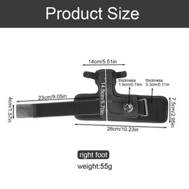 Hallux Valgus Correction, Hallux Valgus Correction Adjustable Button, Hallux Valgus Bandage Adjustable, Hallux Valgus Correction Splint, for Right Foot, Black