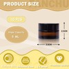 Pack of 10 Cream Containers, Amber Glass Empty Cream Jars,